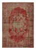 Vintage Zeki Müren Persian Rug in Red with Central Medallion | Area Rug in Rugs by Rug and Kilim