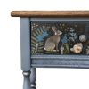 Where the Ovenbird Sings — Woodland Console with Drawer | Console Table in Tables by Birds and Gardens Inc. Item composed of oak wood in country & farmhouse or eclectic & maximalism style
