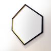 HEX Mirror | Decorative Objects by Alex Drew & No One. Item composed of walnut