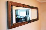 walnut epoxy inlay mirror | Decorative Objects by Abodeacious. Item composed of walnut & glass compatible with contemporary and modern style