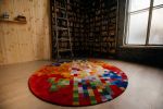 Art rug Collection Islands Golden Island | Small Rug in Rugs by PANOPTIKUM COLLECTIONS. Item made of wool