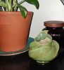 Sage swirl bud vase | Planter in Vases & Vessels by Black Lily Studio- Lee Bell. Item made of ceramic works with coastal & art deco style