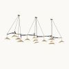 Emily Group of Thirteen Pendant Light – Gold Semi-Matte | Pendants by MOSS Objects. Item made of oak wood & steel compatible with contemporary and modern style