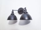 Bathroom Vanity Wall Sconce - Matte Black Light | Sconces by Retro Steam Works. Item composed of metal in mid century modern or country & farmhouse style