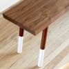 Wide Bench | Benches & Ottomans by Solid Manufacturing Co.. Item made of walnut
