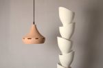 Heliconia | Sculptural Ceramic & Solid Wood Floor Lamp | Lamps by Naaya Studio. Item made of wood & metal compatible with boho and minimalism style