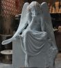 Redhead Angel | Sculptures by Cicero D'Ávila. Item composed of marble