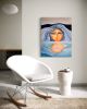 Float - The Self Reflection Collection | Oil And Acrylic Painting in Paintings by Amy Straley. Item composed of canvas in contemporary or eclectic & maximalism style