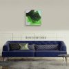 Abstract Painting "Bestows Light on Moss" | Oil And Acrylic Painting in Paintings by Marta Spendowska. Item composed of wood and canvas in minimalism style