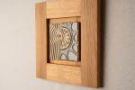 Abstract Sun No. 1 | Wall Sculpture in Wall Hangings by Clare and Romy Studio. Item made of ceramic works with boho & mid century modern style
