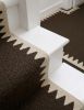 Handwoven Woolen Brown Runner Rug | Rugs by Evergreen Carpets. Item made of wool works with boho & minimalism style