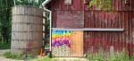 Barn Door | Street Murals by Liubov Szwako Triangulador. Item composed of synthetic