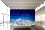 Waiting to Surface Contemporary Blue Wallpaper Mural | Wall Treatments by MELISSA RENEE fieryfordeepblue  Art & Design. Item compatible with contemporary and eclectic & maximalism style