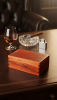 Sculptural Solid Mahogany Cigar Casket – Hand-Carved Monolit | Decorative Box in Decorative Objects by Holzkunst Samuel Meisinger. Item composed of wood compatible with rustic style