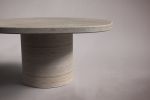 Viola Travertine Coffee Table | Tables by HamamDecor LLC. Item made of marble
