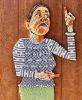Check Please - Original Mosaic | Art & Wall Decor by Gila Mosaics Studio. Item composed of ceramic and glass in boho or contemporary style