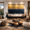 Desert Mirage | Mixed Media by ROBIN BERNING | ARTIST. Item composed of wood and cotton in minimalism or mid century modern style