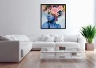 Blossom with Joy | Oil And Acrylic Painting in Paintings by Vandana Mehta Fine Art. Item made of canvas