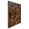 Abstract Copper Owl Wall Relief Sculpture | Wall Sculpture in Wall Hangings by Element 29 Metalcraft. Item composed of copper in contemporary or art deco style