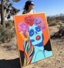 "Diosa" Painting | Oil And Acrylic Painting in Paintings by Cecilia Paints. Item made of canvas works with contemporary & urban style