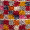 Vintage Midcentury Tulu Red and White Wool Rug 12559 | Area Rug in Rugs by Rug and Kilim