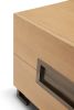 Lotus II Nightstand | Storage by Greg Sheres. Item made of oak wood with bronze works with minimalism & contemporary style