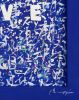 Love majorelle - Original mixed media painting | Mixed Media by Xiaoyang Galas. Item made of wood with synthetic works with contemporary & art deco style