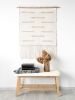 Bambu Viivoja - Cotton Tapestry | Wall Hangings by Lale Studio & Shop. Item composed of bamboo and cotton in boho or minimalism style