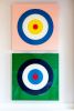 Resin Bullseye | Mixed Media in Paintings by Merrill Moore Design. Item made of wood compatible with contemporary and modern style