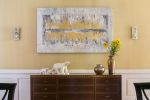 Ice Cube Rectangle | Oil And Acrylic Painting in Paintings by Jill Krutick | Jill Krutick Fine Art in Mamaroneck. Item composed of canvas and synthetic