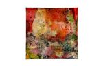 St. Croix 4 - Coral | Mixed Media by Virginia Bradley Art. Item composed of synthetic