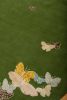 Spirit in the Sky rug. Butterflies on green background | Small Rug in Rugs by Sergio Mannino Studio. Item composed of fabric