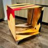 Spectrum Cube Table | Coffee Table in Tables by DapperwoodSF. Item made of maple wood with metal works with mid century modern & contemporary style