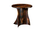 Bent Wood Macassar Ebony Round Cocktail Table, Andino | Tables by Costantini Designñ. Item made of oak wood
