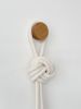KNOT 001 | Rope Sculpture Wall Hanging | Wall Sculpture in Wall Hangings by Ana Salazar Atelier. Item composed of oak wood and cotton in contemporary or country & farmhouse style