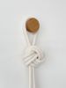 KNOT 001 | Rope Sculpture Wall Hanging | Wall Sculpture in Wall Hangings by Ana Salazar Atelier. Item composed of oak wood and cotton in contemporary or country & farmhouse style