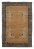 Rug & Kilim’s Chinese Art Deco Rug, Brown with Greek Key | Area Rug in Rugs by Rug and Kilim