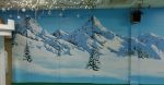 Winter Room mural | Murals by Neil Wilkinson-Cave | Riverside Hub in Riverside Park. Item composed of synthetic