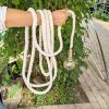 Vintage Edison Lamp with Braided Fabric Cord | Floor Lamp in Lamps by Magdyss Boutique. Item made of cotton with fiber works with boho & minimalism style