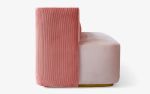 Papillonne Pink Armchair | Couch in Couches & Sofas by LAGU. Item made of brass compatible with modern style