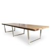 Reclaimed Wood Conference Table or Dining Table | Tables by Urban Wood Goods. Item composed of wood and steel