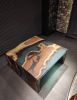 Waterfall Epoxy Resin Coffee Table, Custom Coffee Table | Tables by Tinella Collection. Item made of walnut with synthetic works with minimalism & contemporary style