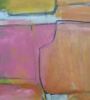 Joyful abstract oil painting on canvas in pink, orange | Oil And Acrylic Painting in Paintings by Trudie Tara Moulton. Item made of canvas with synthetic