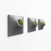 Node S Wall Planter, 6" Modern Plant Wall Set, Gray | Plant Hanger in Plants & Landscape by Pandemic Design Studio. Item composed of stoneware compatible with minimalism and mid century modern style