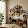 Set of 15 Black, Brown and White African Wall Plate | Decorative Plate in Decorative Objects by Sarmal Design. Item made of bamboo with cotton works with boho & contemporary style