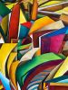 'Metro City' | Oil And Acrylic Painting in Paintings by Sangeeta Sagar. Item composed of paper in contemporary or modern style