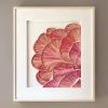 Pink Oysters on-edge paper art | Wall Sculpture in Wall Hangings by JUDiTH+ROLFE. Item made of paper works with boho & contemporary style