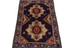 Rug & Kilim’s Afghan Baluch Tribal Rug in Navy Blue | Area Rug in Rugs by Rug and Kilim