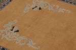 Rug & Kilim’s Chinese Art Deco Rug, Brown with Greek Key | Area Rug in Rugs by Rug and Kilim