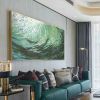 Seaweed on A Wave, original Juul Art. | Oil And Acrylic Painting in Paintings by Margaret Juul. Item composed of synthetic